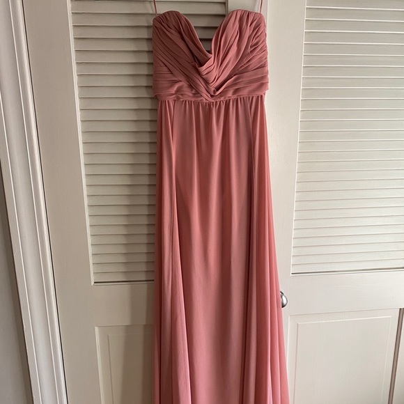 Amsale rose strapless dress - Picture 1 of 5